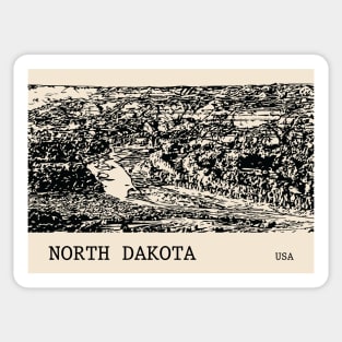 North Dakota USA Sticker